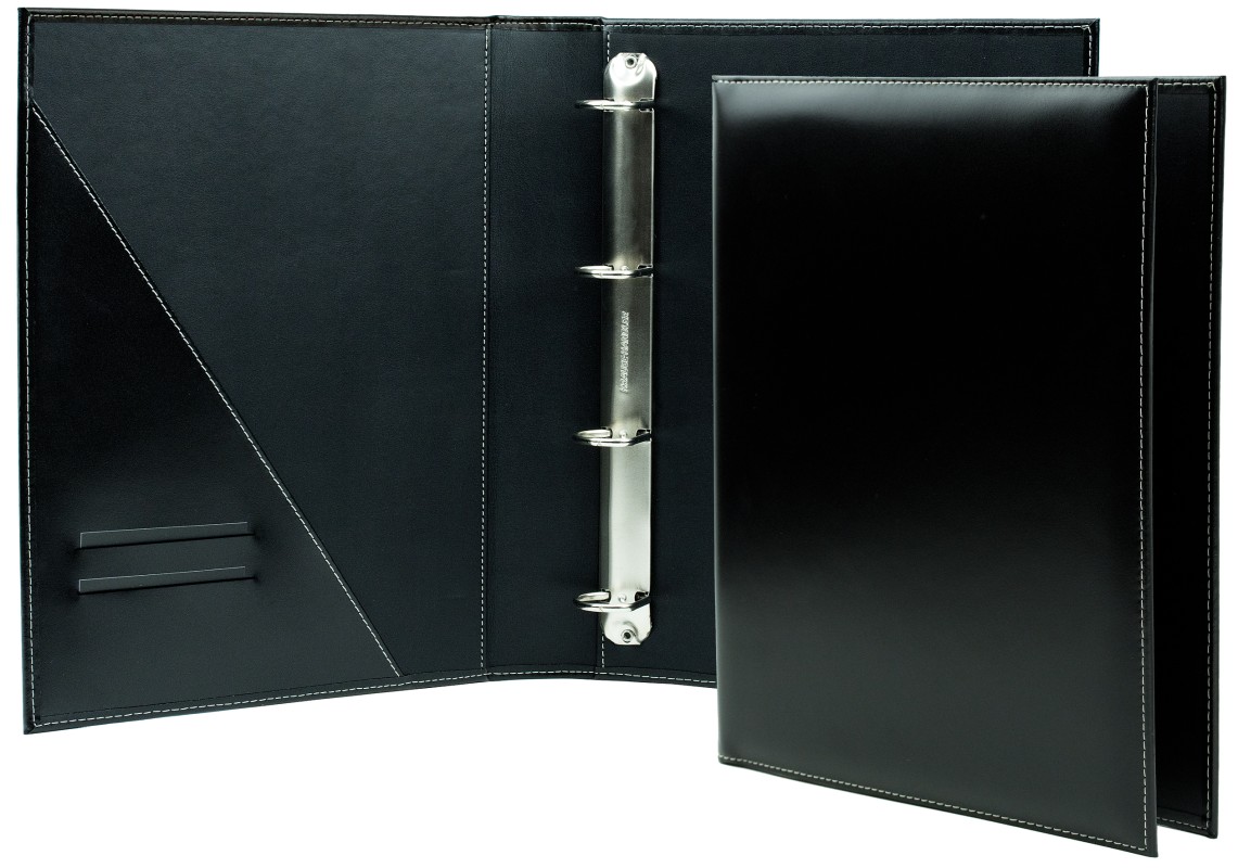 Ordner DIN A4 / DIN A4+ | Echtleder | CAMBRIDGE schwarz